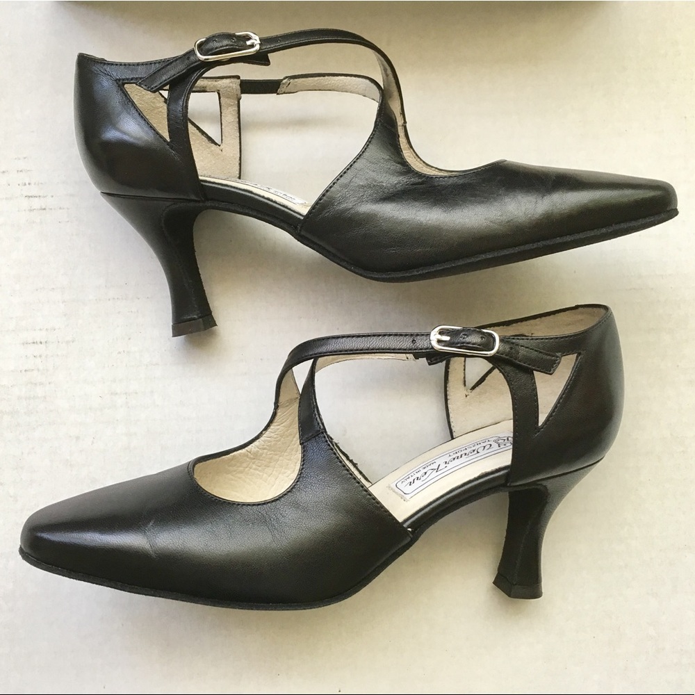 Dance shoes Classic style 2.5 inch heels Werner Kern leather upper Italian Made